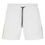 BOSS Erkek yüzme şortu, Beachwear mayo, Iconic, Beyaz 100., XL
