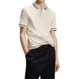 BOSS H Phillipson 202 Erkek Polo Yaka T-Shirt, Beyaz, S Beden