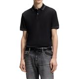 BOSS H Phillipson 202 Erkek Polo Yaka T-Shirt, Siyah, M Beden