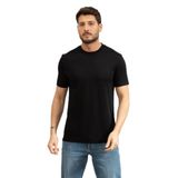 BOSS H Thompson 205 Erkek Bisiklet Yaka T-Shirt, Siyah, L Beden