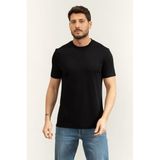 BOSS H Thompson 205 Erkek Bisiklet Yaka T-Shirt, Siyah, M Beden