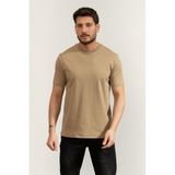 BOSS H Thompson 247 Erkek Bisiklet Yaka T-Shirt, Bej, XL