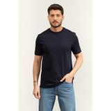 BOSS H Thompson 247 Erkek Bisiklet Yaka T-Shirt, Mavi, L Beden