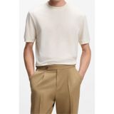 BOSS H Thompson 70 Erkek Bisiklet Yaka T-Shirt, Beyaz, XL