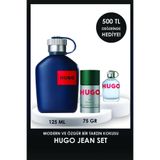 BOSS Hugo Jeans EDT 125 ml Erkek Parfüm & Hugo Green 75 ml Deodorant Stick
