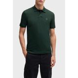 Boss Hugo Logolu Streç Pamuklu Slim Fit Düğmeli Polo Yaka T Shirt Erkek Polo Yaka T Shirt 50507803 350 - Yeşil