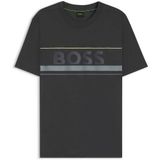 BOSS Iconic Zone erkek tişörtü, 027 Koyu Gri, M