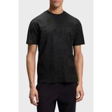 Boss Jakarlı % 100 Pamuk Bisiklet Yaka T Shirt Erkek T Shirt 50563981 001 - 3XL - Siyah