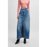 Boss Kadın Yüksek Bel Düz Model Denim Rahat Kulanım Lacivert Etek 50518230-424