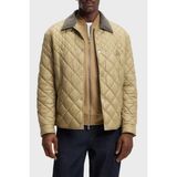 Boss Kapitoneli Relaxed Fit Klasik Yaka Su Itici Mont Erkek Mont 50558841 252 - Haki