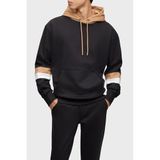 BOSS Kapüşonlu Kanguru Cepli % 100 Pamuk Oversize Sweat Erkek SWEAT 50499424 001