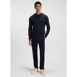 Boss Lacivert Erkek Bisiklet Yaka Regular Fit Kazak Asac_c - XL