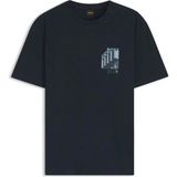 Boss Lacivert Erkek Regular Fit Logo Baskılı T-Shirt TE_BOARD_50560372 - M