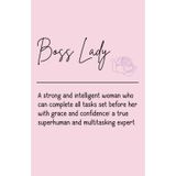 Boss Lady Notebook: Let this book be your launchpad, may it keep you organised like the boss lady you are.