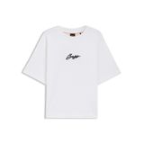 BOSS Logo Baskılı T-Shirt, S, 5003388399, Beyaz, Kadın