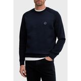 Boss Logolu % 100 Pamuk Regular Fit Bisiklet Yaka Kazak Erkek Kazak 50543136 404 - Lacivert - 2XL