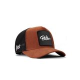 Boss Logolu Camel-Siyah Trucker Şapka
