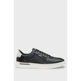 Boss Logolu Deri Sneaker Ayakkabı Erkek Ayakkabı 50542538 001 - Siyah