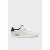 Boss Logolu Deri Sneaker Ayakkabı Erkek Ayakkabı 50542538 140 - Beyaz