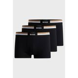 Boss Logolu Pamuklu 3 Pack Boxer Erkek Boxer 50516542 001 - Siyah