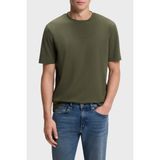 Boss Logolu Pamuklu Bisiklet Yaka T Shirt Erkek T Shirt 50473278 325 - XL - Haki