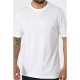 Boss Logolu Pamuklu Regular Fit Bisiklet Yaka T Shirt Erkek T Shirt 50559361 100 - Beyaz - 3XL