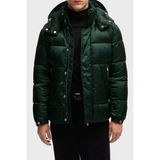 Boss Logolu Regular Fit Çıkarılabilir Kapüşonlu Şişme Mont Erkek Mont 50525364 385 - Yeşil - 48