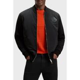 Boss Logolu Regular Fit Kolej Yaka Cepli Ceket Erkek Ceket 50543675 001 - Siyah