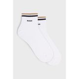 Boss Logolu Streç Pamuklu 2 Pack Çorap Erkek Çorap 50491195 100 - 39 - 42 - Beyaz