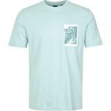 Boss Mavi Erkek Regular Fit Palmiye T-Shirt TE_BOARD_50560372 - Açık Mavi
