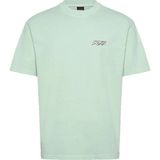 Boss Mavi Erkek Relaxed Fit Desenli T-Shirt TE_SURFWASH_50560372 - Açık Mavi