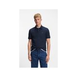BOSS MAVİ LOGOLU ERKEK POLO T-SHIRT