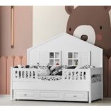 Boss Mia Montessori Yavrulu Karyola Bebek Montessori 90X190 cm - Beyaz - 100 x 100 cm