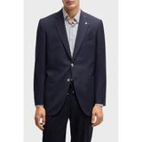 Boss Mikro Desenli% 100 Yün Regular Fit Yırtmaçlı Apaş Yaka Ceket Erkek CEKET 50535049 404