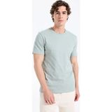 Boss Mint Erkek Regular Fit Logo Baskılı T-Shirt Tales - Haki