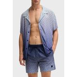 Boss Monogram Baskılı Regular Fit Gömlek Erkek Gömlek 50534342 413 - Mavi