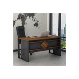 Boss Ofis Masası Antrasit Kemençe, Modern ve Şık Çalışma Masası (Sandalye Dahil Değildir) 1092