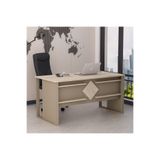 Boss Ofis Masası Kumtaşı Traverten, Modern ve Şık Çalışma Masası (Sandalye Dahil Değildir) 1092