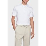 Boss Organik Pamuklu Slim Fit Düğmeli Polo T Shirt Erkek Polo 50471335 100 - XXL - Beyaz