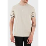 Boss Pamuk Regular Fit Bisiklet Yaka T Shirt Erkek T Shirt 50537846 284 - Krem