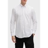 Boss Pamuk Regular Fit Logolu Gömlek Erkek Gömlek 50519707 100 - Beyaz