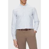 Boss Pamuk Slim Fit Çizgili Gömlek Erkek Gömlek 50520275 450 - Mavi - 2XL