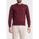 Boss Pamuk ve Kaşmir Karışımlı Regular Fit Bisiklet Yaka Kazak Erkek Kazak 50527583 618 - Bordo - XL