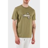 BOSS Pamuklu İşleme Detaylı Regular Fit Bisiklet Yaka T Shirt Erkek T SHİRT 50536796 311