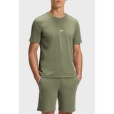 Boss Pamuklu Regular Fit Bisiklet Yaka Logolu T Shirt Erkek T Shirt 50545930 349 - 2XL - Haki