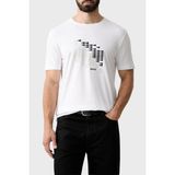 Boss Pamuklu Regular Fit Bisiklet Yaka T Shirt Erkek T Shirt 50566853 100 - XL - Beyaz