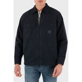 Boss Pamuklu Regular Fit Fermuarlı Kot Gömlek Erkek Gömlek 50530853 404 - Lacivert