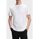 Boss Pamuklu Regular Fit Logo Detaylı Bisiklet Yaka T Shirt Erkek T Shirt 50559320 100 - Beyaz