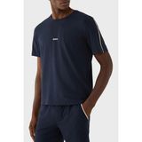 Boss Pamuklu Regular Fit Logolu Bisiklet Yaka T Shirt Erkek T Shirt 50545930 403 - Lacivert