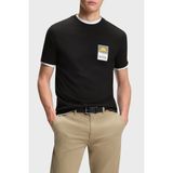 Boss Pamuklu Regular Fit Logolu Bisiklet Yaka T Shirt Erkek T Shirt 50556023 001 - Siyah